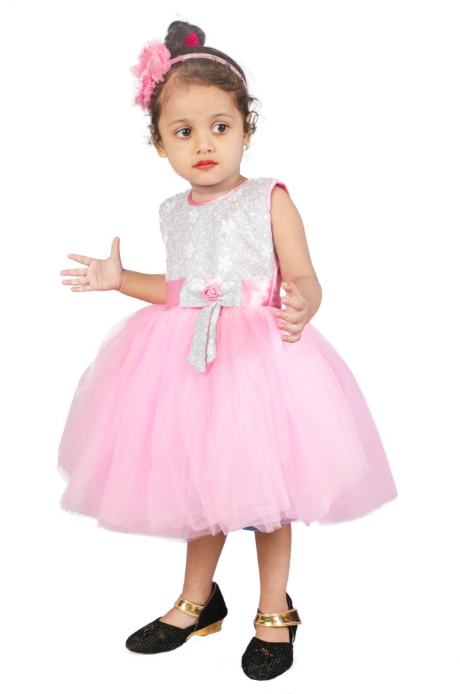 Pari Baby Girls Midi Knee Length Festive Wedding Dress Price in