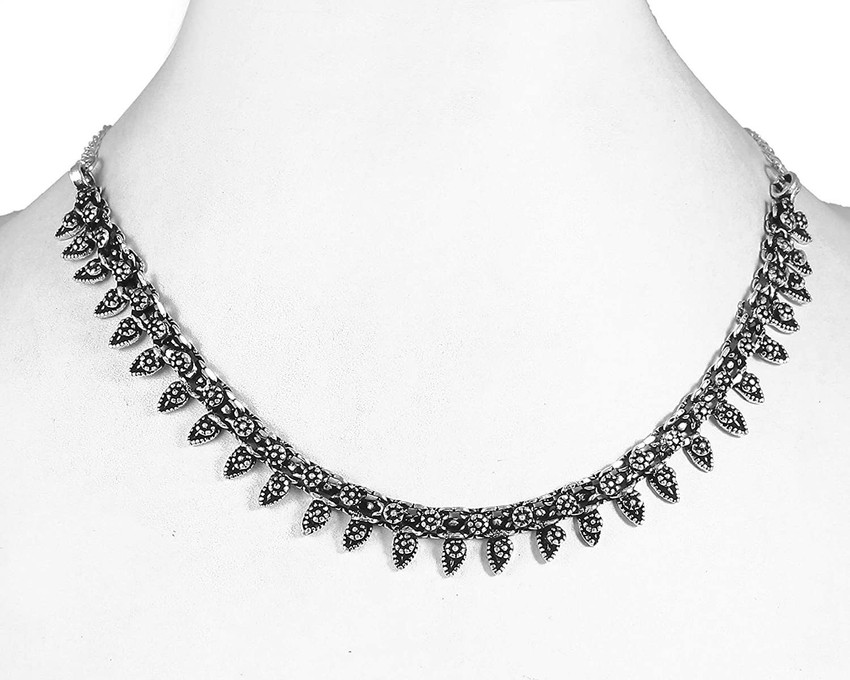 Black metal top necklace flipkart