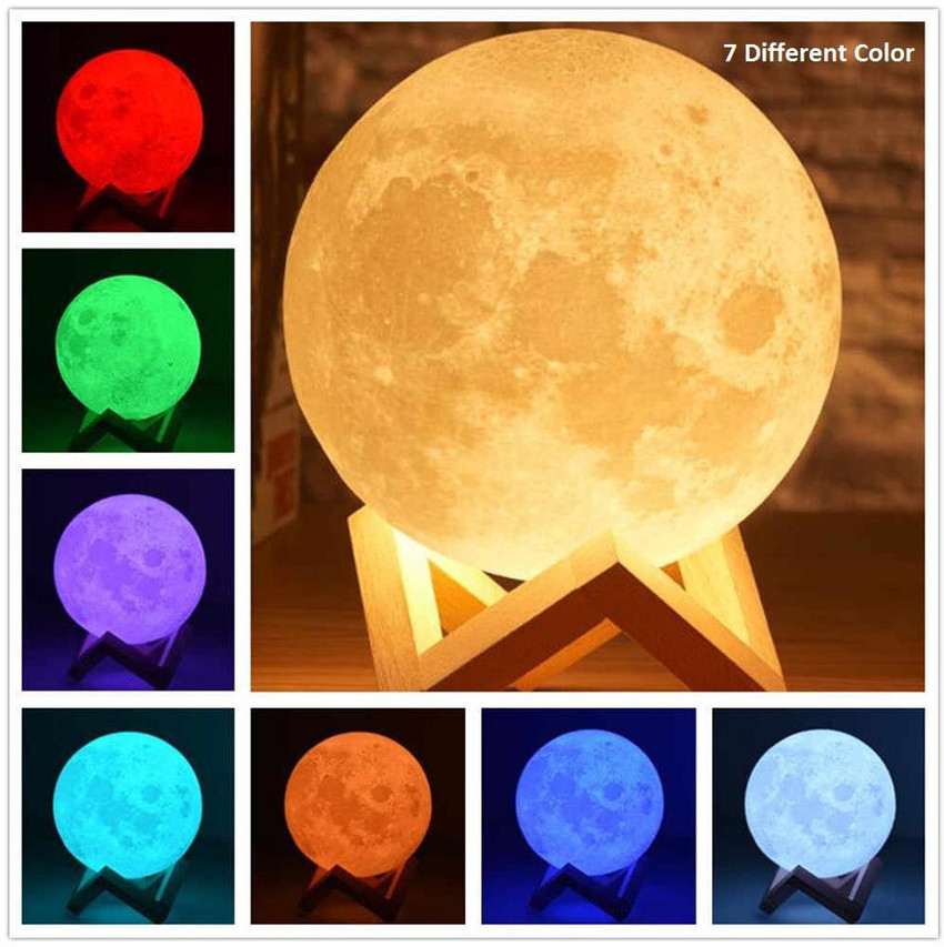 3d light moon lamp touch sensor color changing outlet