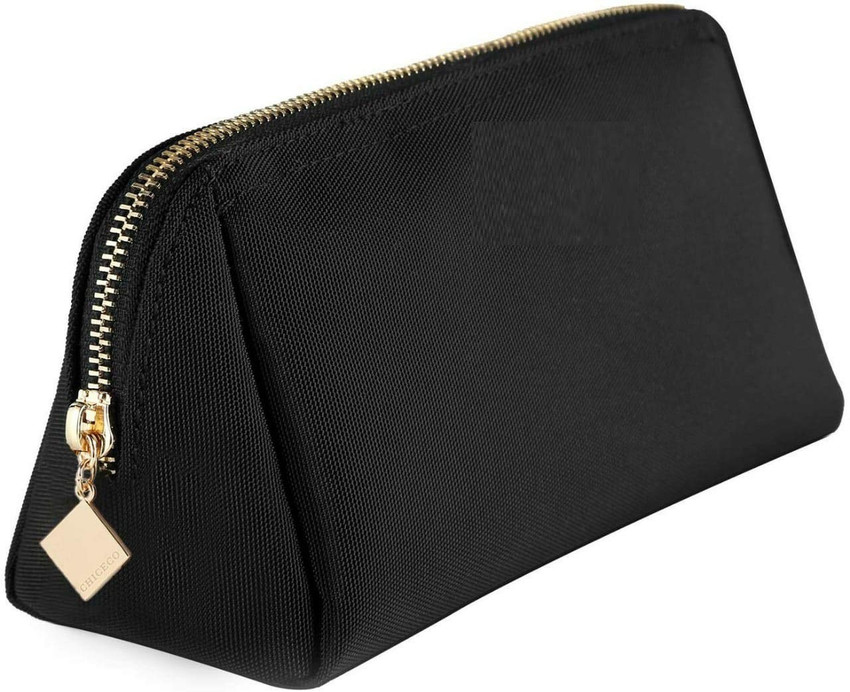 sagun Small Leather Makeup Bag for Purse Travel Makeup Pouch Mini