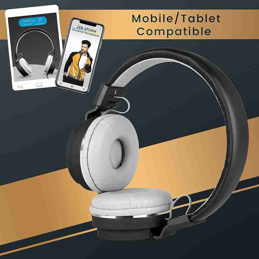 ZEBRONICS ZEB STORM Multimedia Headphone With Mic Wired Price in India Buy ZEBRONICS ZEB STORM Multimedia Headphone With Mic Wired Online ZEBRONICS Flipkart