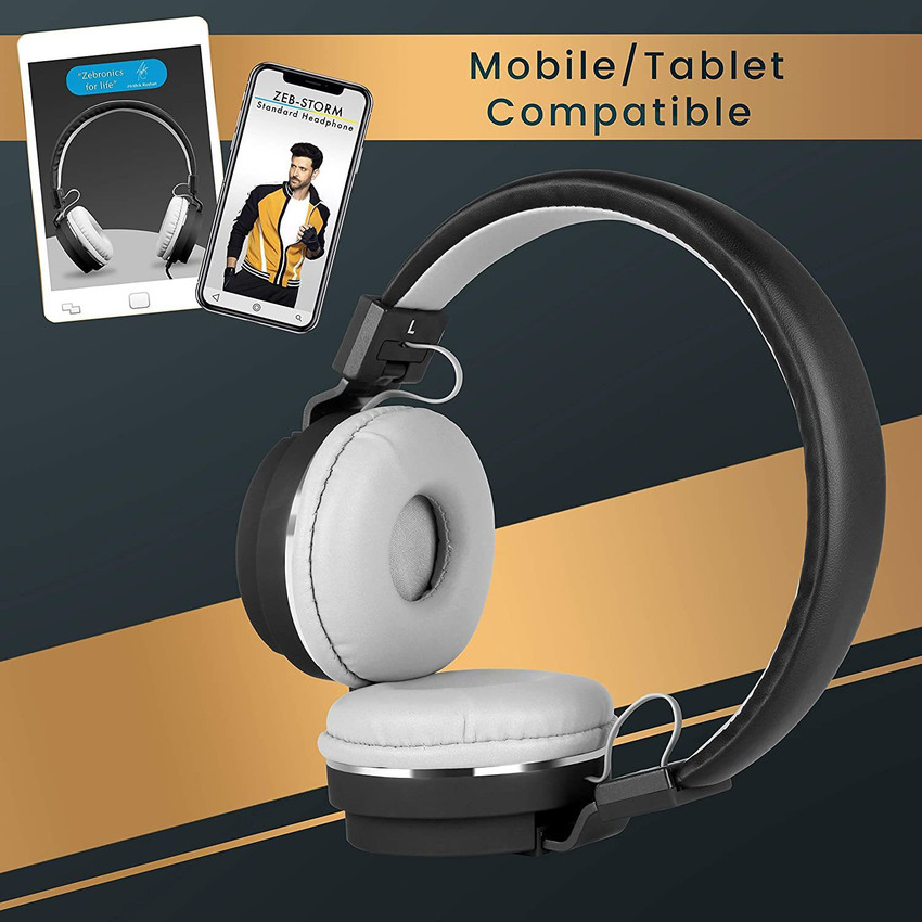 Zebronics multimedia headphone with discount mic