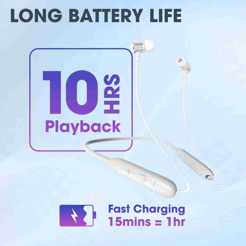 Jbl bluetooth discount earphones battery life