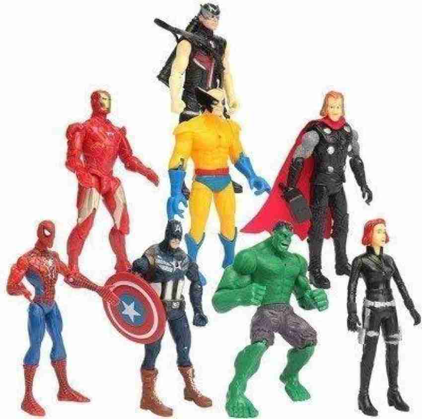 7pcs Avengers Iron Man COOL Action Figure Model Toys Kids Boys Figurine Set  Gift