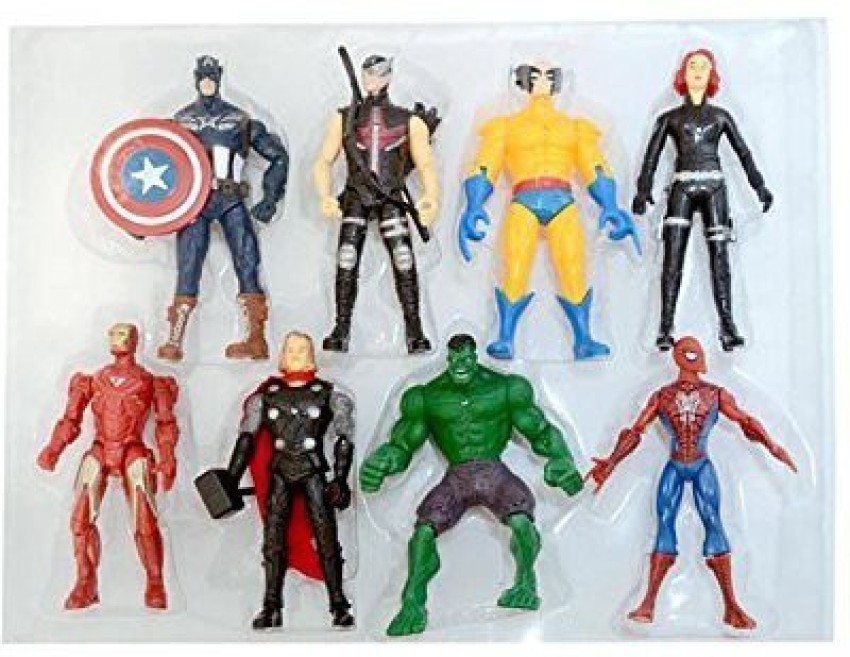 7pcs Avengers Iron Man COOL Action Figure Model Toys Kids Boys Figurine Set  Gift