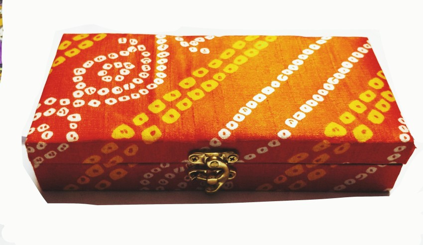 Vintage Fabric Red Color Rectangular Shaped Wooden Decorative Cash Gaddi  Shagun Gifting Box Envelope Money, Wedding Jewellery Watch Gift Box (Pack  of