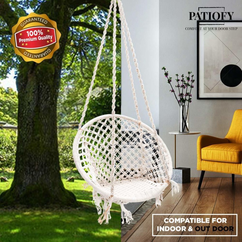 Patiofy Wooden Swing Chair/ Jhula Indoor/ Swing for Home/Swing for Adults  Outdoor Wooden Cotton Large Swing Price in India - Buy Patiofy Wooden Swing  Chair/ Jhula Indoor/ Swing for Home/Swing for Adults