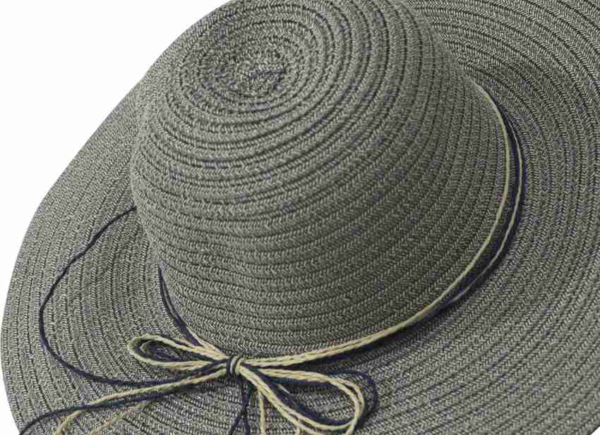 Ekan Straw Hat For Women Sun Uv Protection Big Floppy Hat Pack Of 1 ,M18
