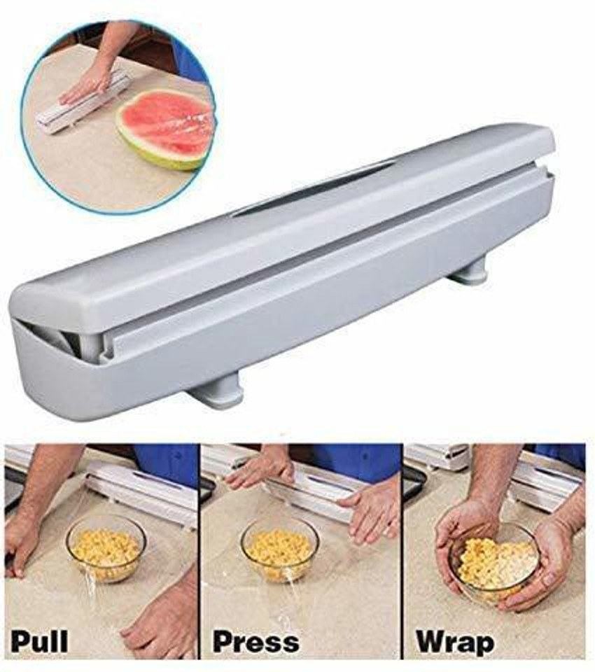 BBD Kitchen Shop Plastic Food Wrap Wraptastic Dispenser Aluminum