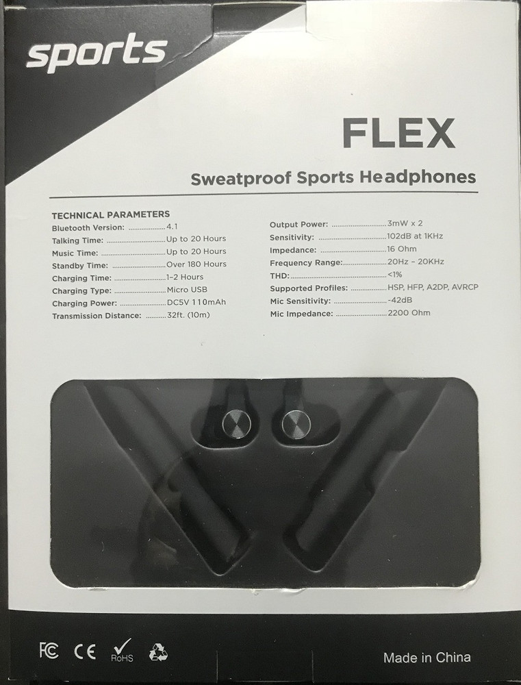 Flex sweatproof sales sports headphones