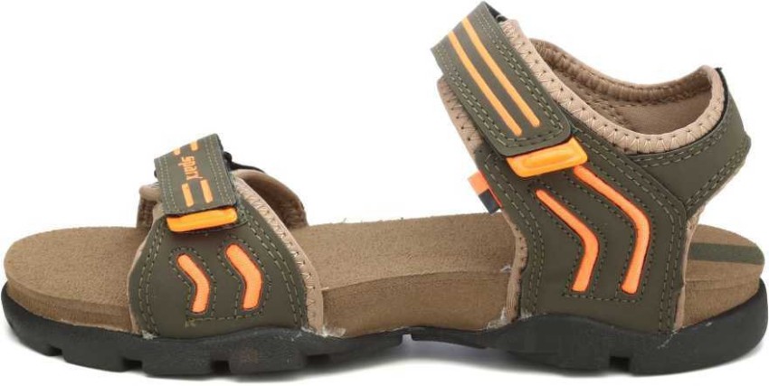 Sparx Men Olive Orange Casual