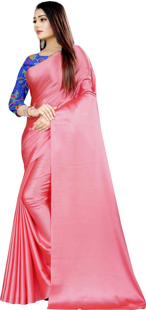 Plain Saree With Designer Blouse Flipkart Flash Sales janda