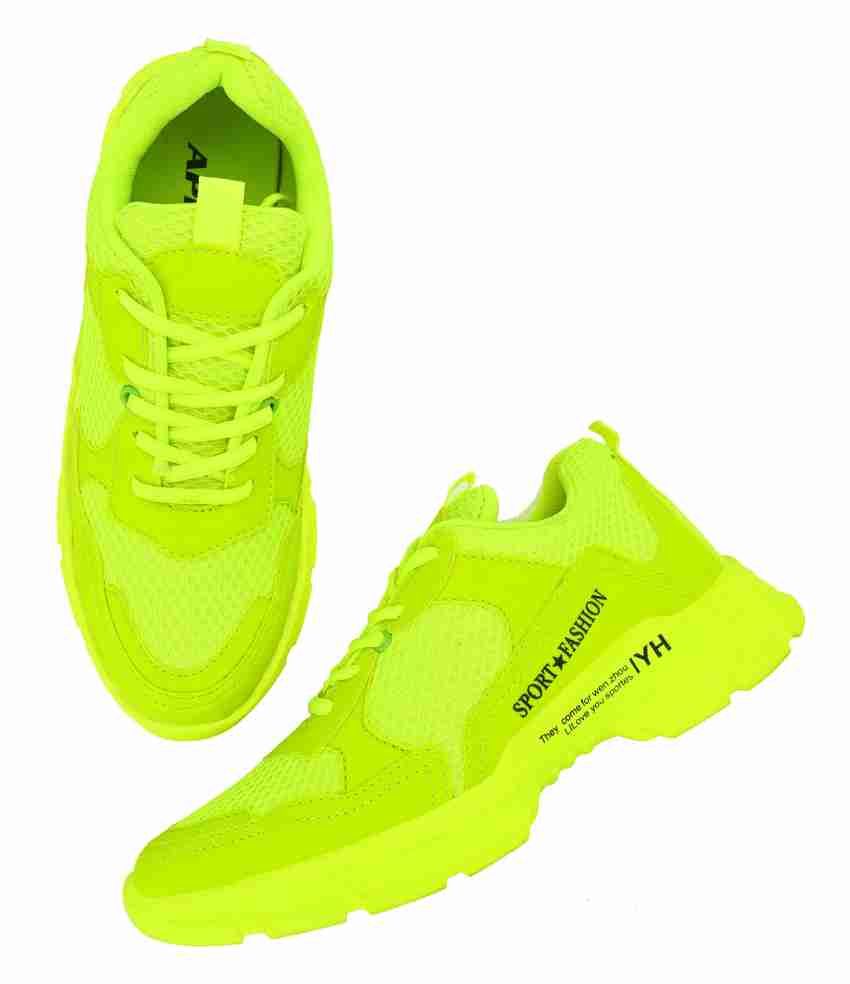 Green colour sports shoes deals
