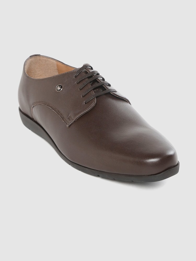 Louis Philippe Textured Brown Derbies: Buy Louis Philippe Textured Brown  Derbies Online at Best Price in India