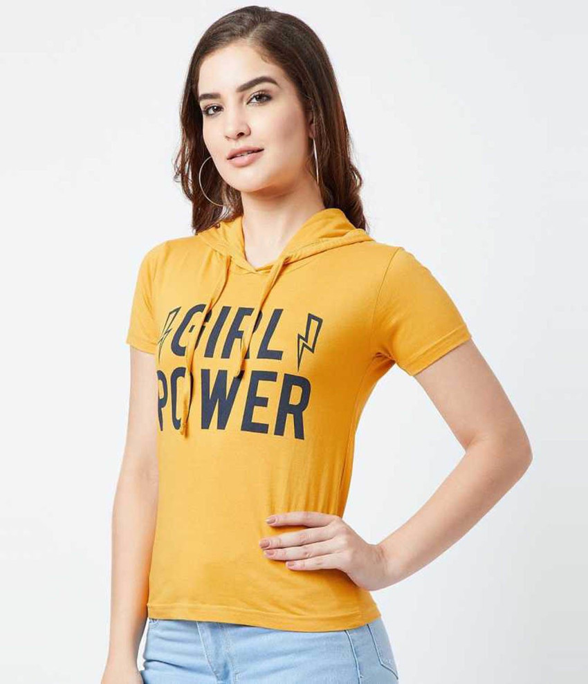 Himgiri International Printed Women Hooded Neck Black T Shirt Buy Himgiri International Printed Women Hooded Neck Black T Shirt Online at Best Prices in India Flipkart