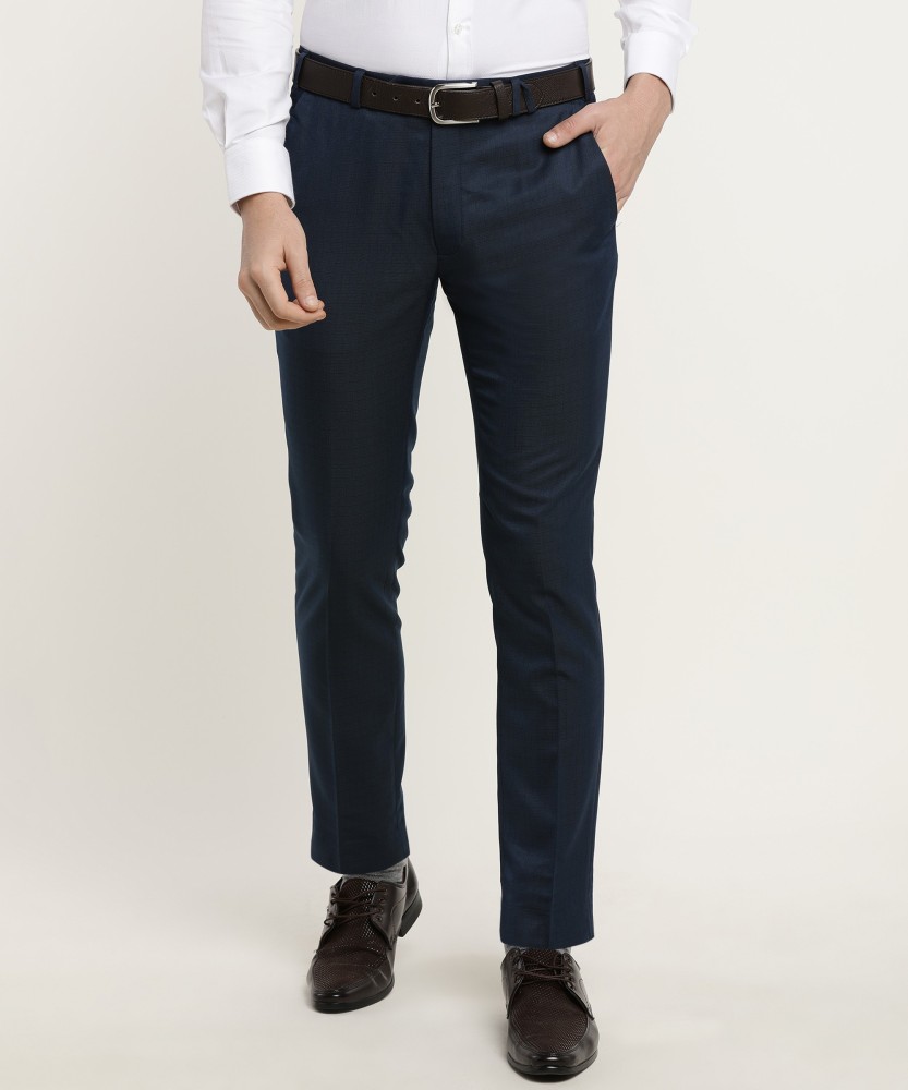 PARK AVENUE Slim Fit Men Dark Blue Trousers  Buy PARK AVENUE Slim Fit Men  Dark Blue Trousers Online at Best Prices in India  Flipkartcom