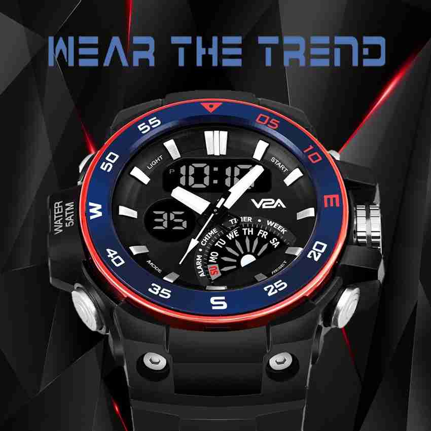 Men's analog watch with backlight new arrivals
