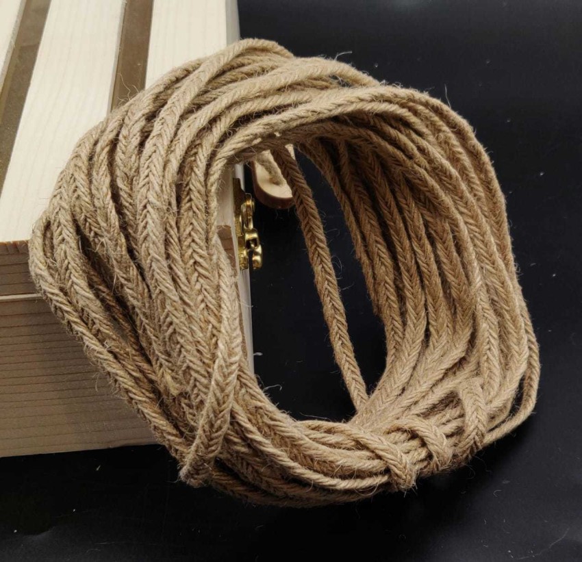 AFTERSTITCH Brown natural Jute Rope for craft and other purpose