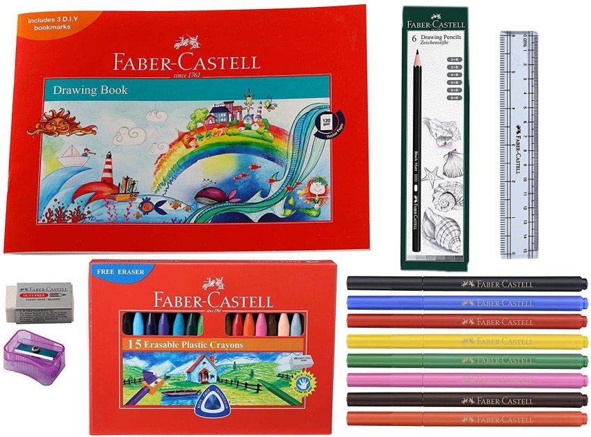 Buy Faber castell Drawing Book - with 4 DIY Postcards, 347 mm x 275 mm, 36  Pages Online at Best Price of Rs 59 - bigbasket