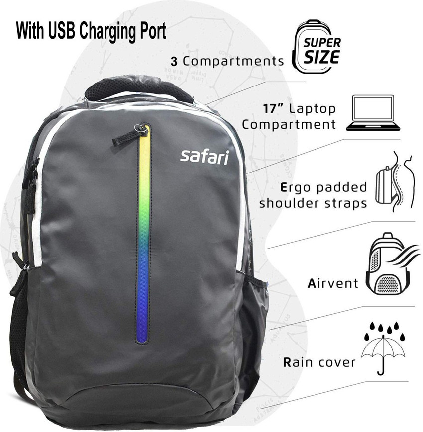 Safari usb backpack 2025