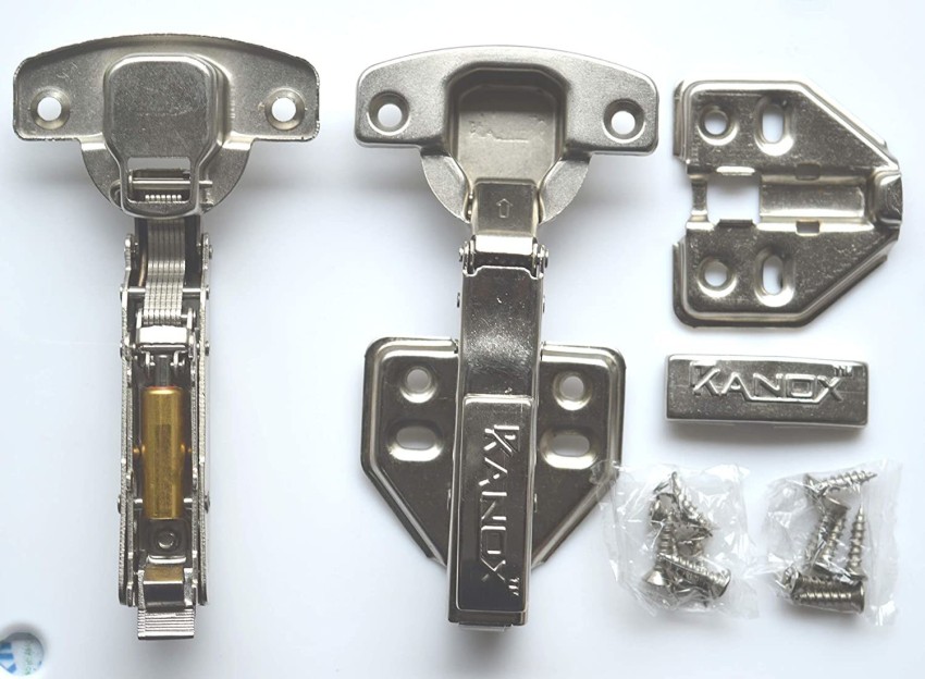 2 PCS Galvanized Cold Rolled Steel Self-Locking Hinges Metal