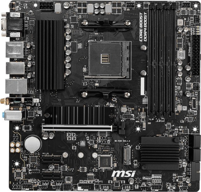MSI B550M PRO-VDH WIFI AM4 AMD B550 SATA 6Gb/s USB 3.0 Micro ATX AMD  Motherboard 824142219393