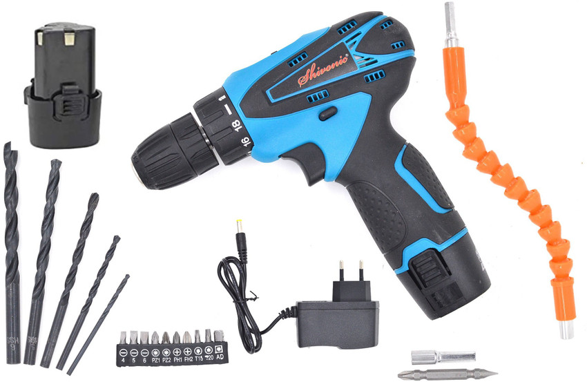 Shivonic HIGHLY ADVANCE ELECTRIC CORDLESS DRILL MACHINE WITH BIT SCREW DRIVERS SET BATTERIES CHARGER NEW DRILL HIGHLY ADVANCE ELECTRIC CORDLESS