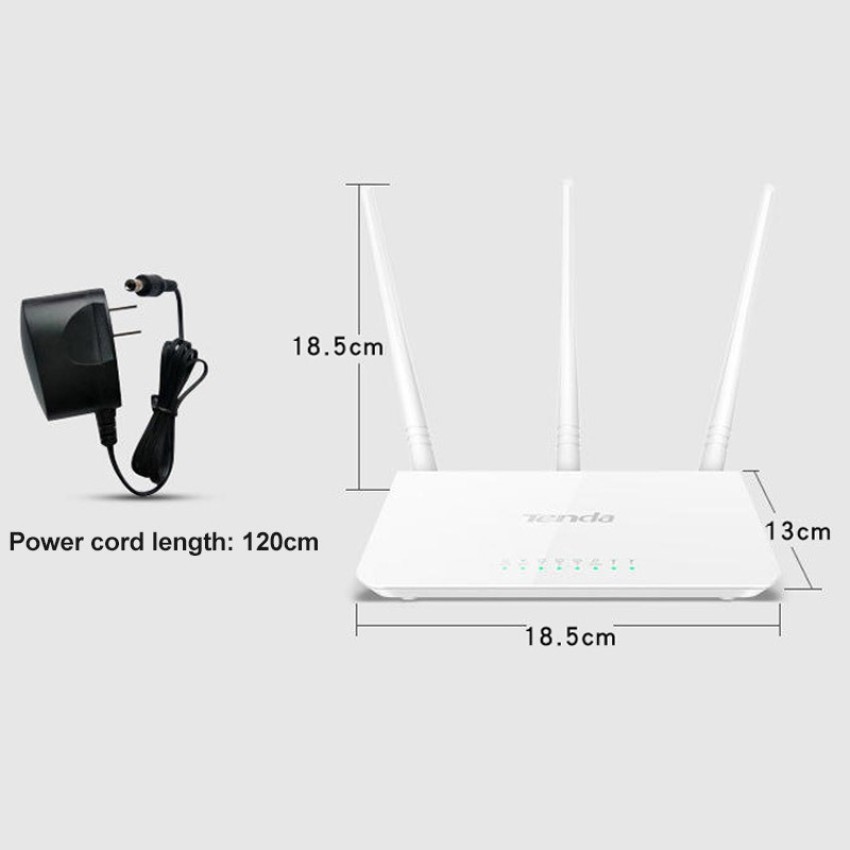 Tenda F3 Wifi Router - 300 Mbps - White