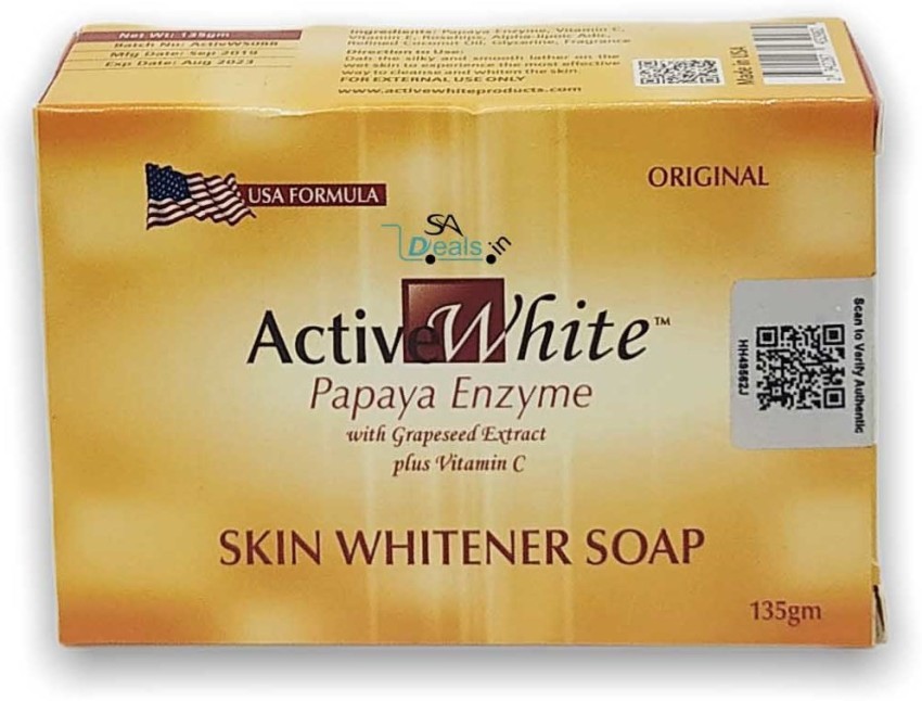 SA Deals Active White Papaya Skin whitening soap Pack Of 3