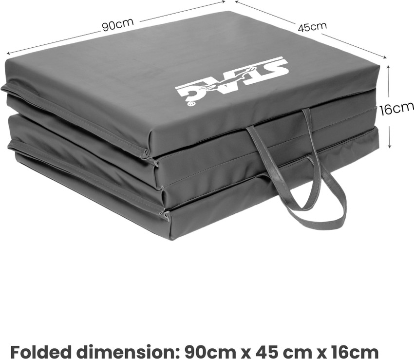 STAG High Density Foam Foldable Tumbling Fitness Mat Size
