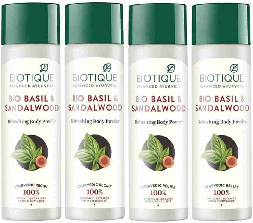 BIOTIQUE Pack of 4 Bio Basil and Sandalwood Refreshing Body