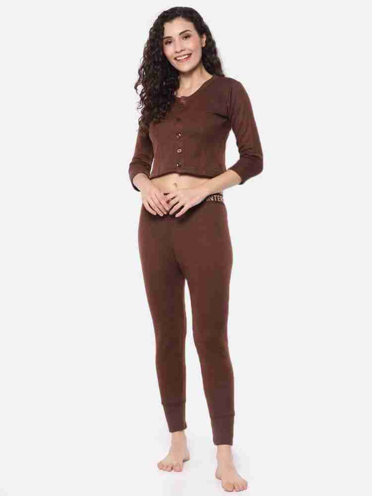 Dollar Dollar Winter Care Women's Thermal Set Women Top - Pyjama Set Thermal  - Buy Dollar Dollar Winter Care Women's Thermal Set Women Top - Pyjama Set  Thermal Online at Best Prices