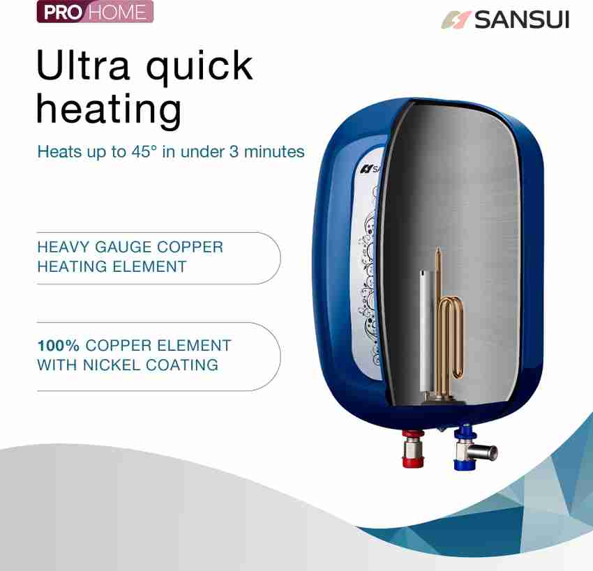 Sansui 5 L Instant Water Geyser with Pipes (Azure, Cobalt Blue) Price in  India - Buy Sansui 5 L Instant Water Geyser with Pipes (Azure, Cobalt Blue)  online at Flipkart.com