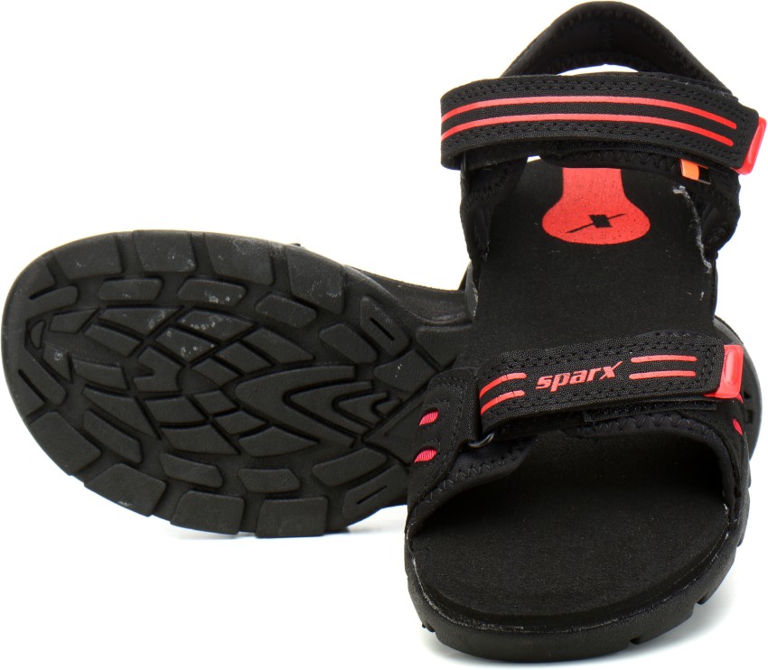 Sparx red and black sandals new arrivals