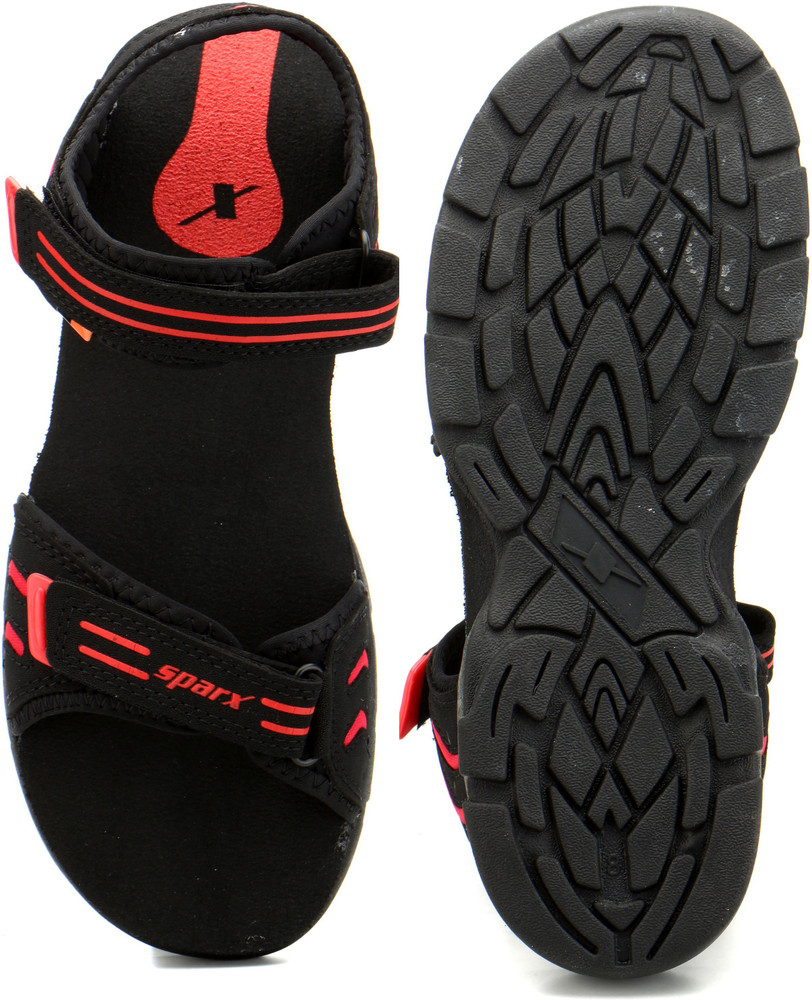Sparx red and black sandals cheap