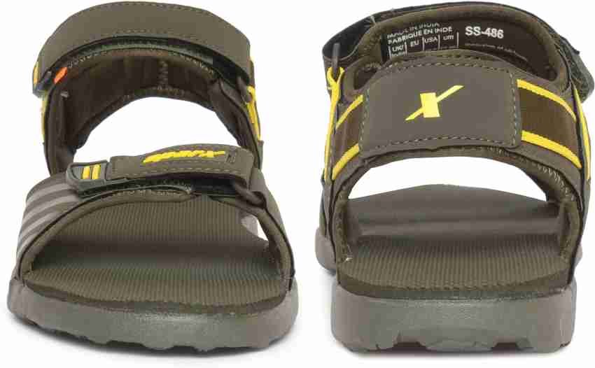 Sparx SS 486 Men Olive Yellow Casual Buy Sparx SS 486 Men Olive