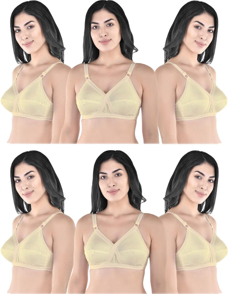 Yana Double layered bra Women Full Coverage Non Padded Bra - Buy Yana Double  layered bra Women Full Coverage Non Padded Bra Online at Best Prices in  India
