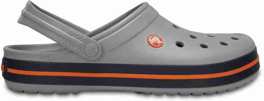 Grey and shop orange crocs