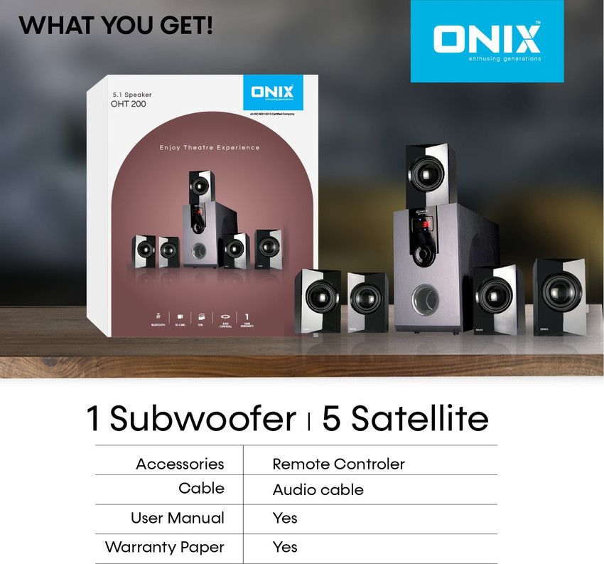 Buy Onix OHT 200 Bluetooth Home Theatre Online from Flipkart