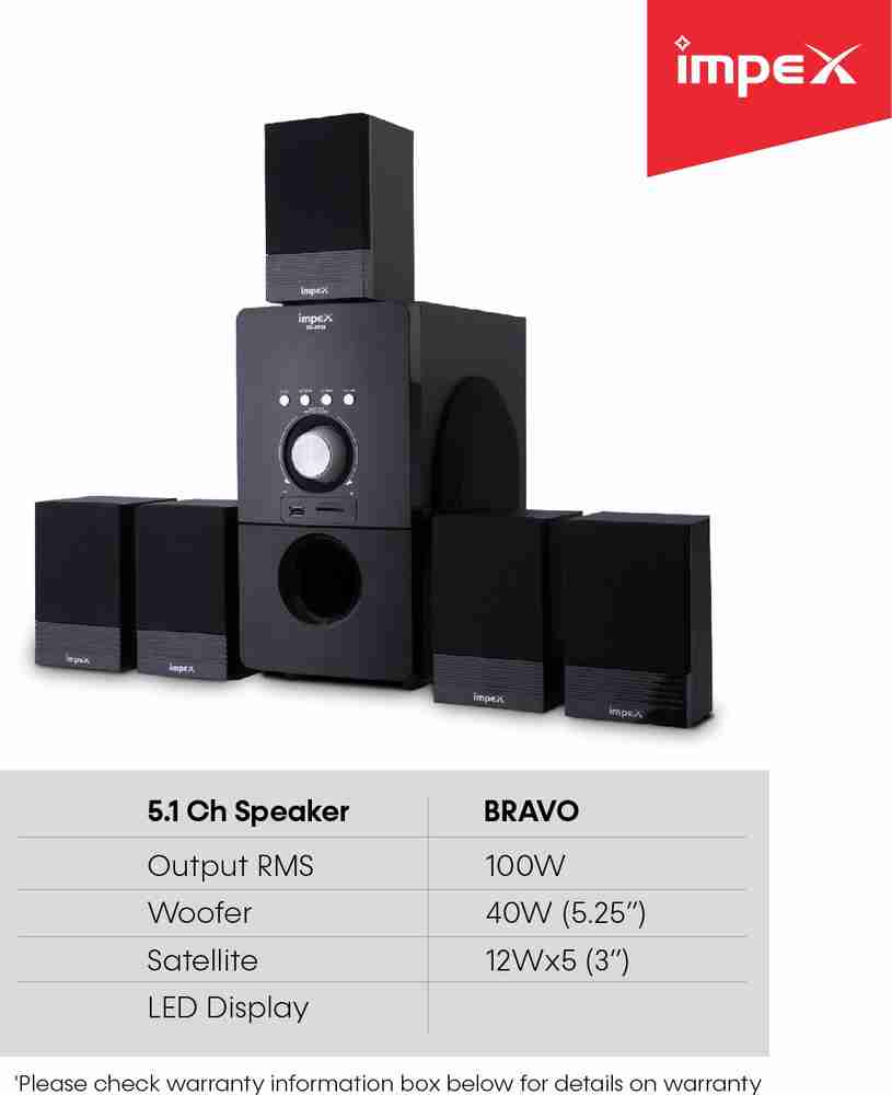 Impex 7.1 home sale theater