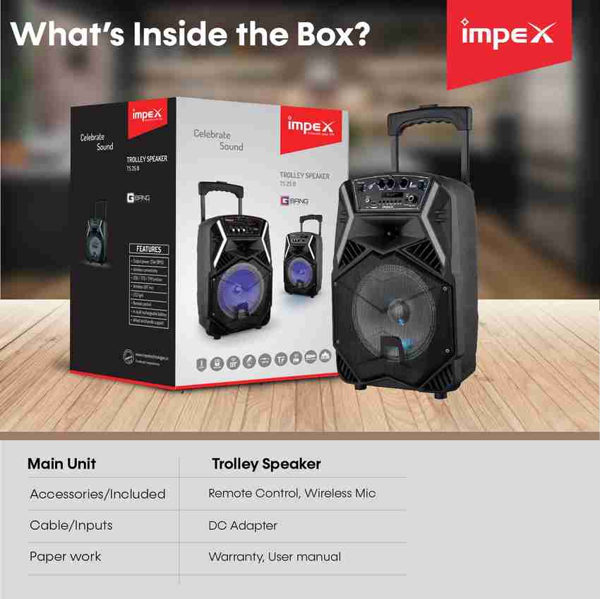 Impex top trolly speaker