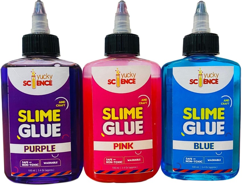Nice Group - Slime Glue Metal, kit 2 colles Assorties et 1 activateur
