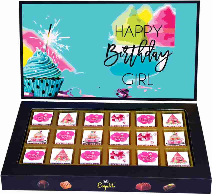Happy birthday online chocolate girl