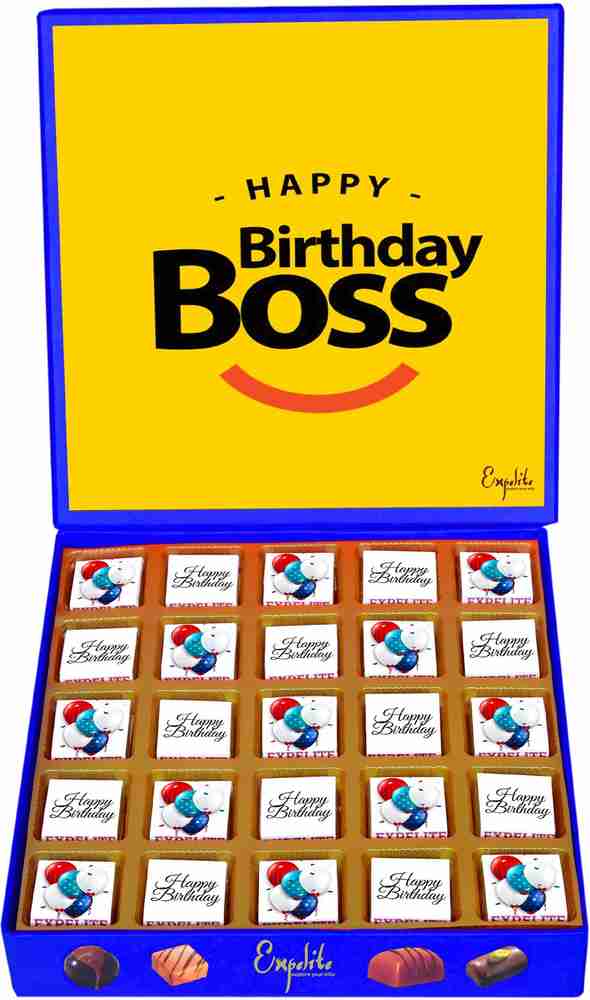 Expelite Birthday gift for boss male 25 pc Happy birthday boss