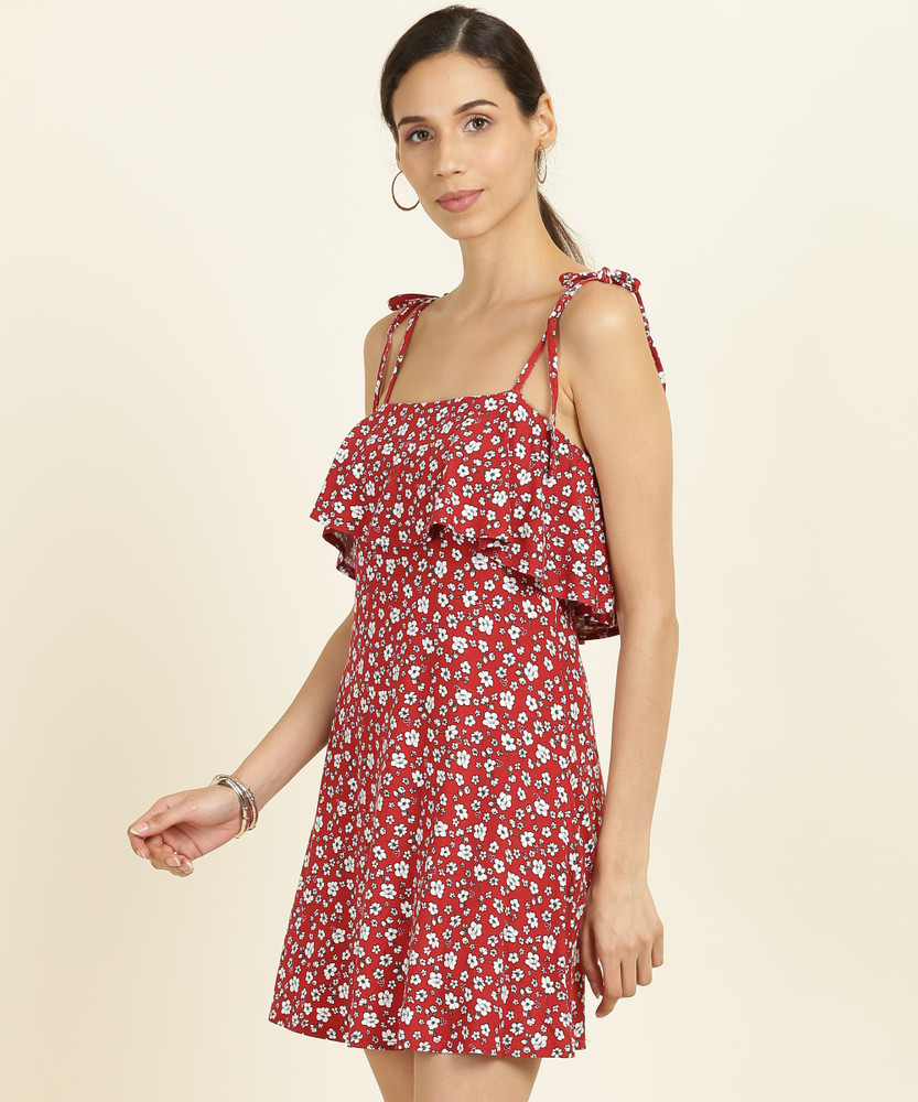 Forever 21 red on sale off the shoulder dress