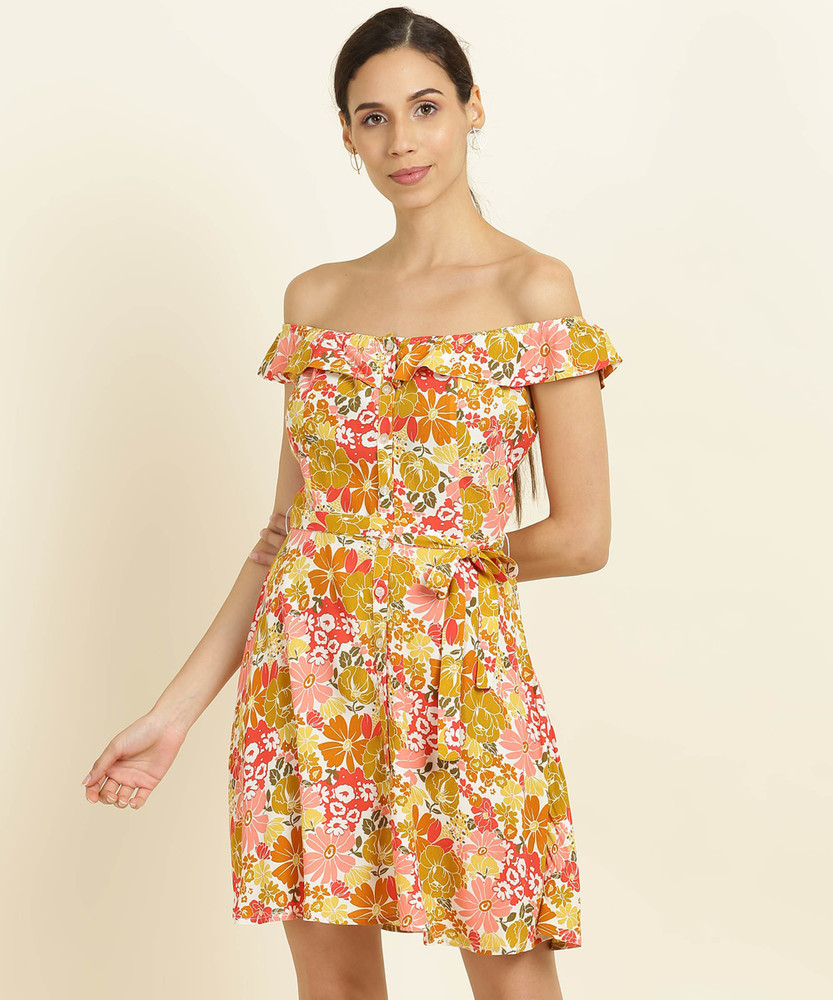 FOREVER 21 Women Fit and Flare Multicolor Dress Buy FOREVER 21 Women Fit and Flare Multicolor Dress Online at Best Prices in India Flipkart