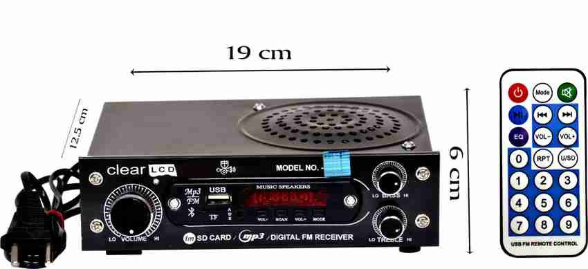 Tool Point AC DC FM Radio Multimedia Speaker with Bluetooth USB SD Card Aux FM Radio