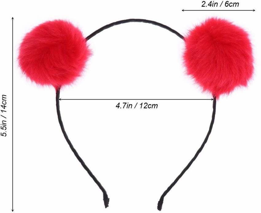 Mermaid Furry Pom-Pom Clip Pink