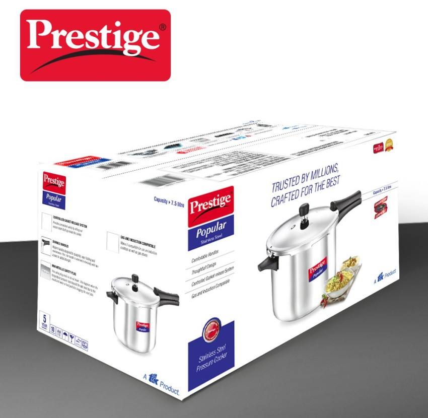 Buy Prestige 7.5 Litre Stainless Steel Pressure Cooker, Pressure cookers