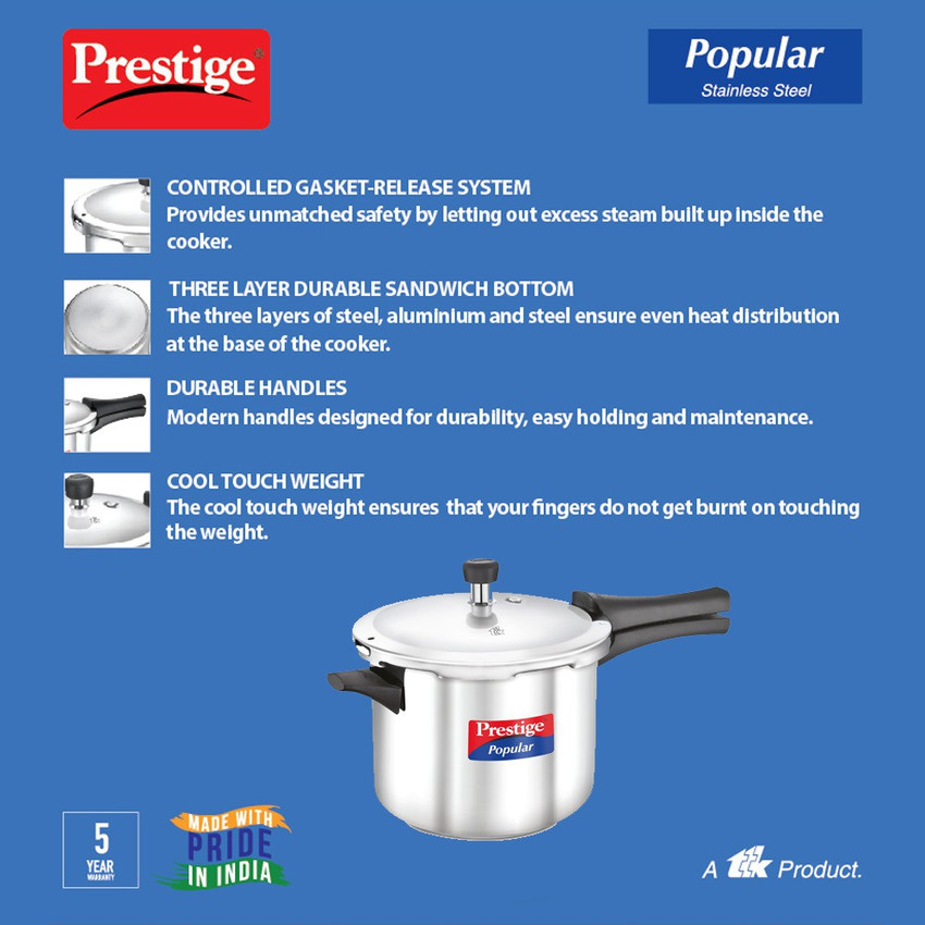 Prestige 5lit sales cooker